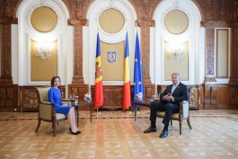 La București, Președinta Maia Sandu s-a văzut cu Președintele Klaus Iohannis 