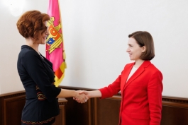 Глава государства встретилась с новым постоянным представителем ПРООН в Республике Молдова Даниелой Гаспариковой