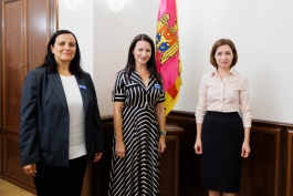 Președinta Maia Sandu s-a văzut cu Kristin Davis, Ambasadoare a Bunăvoinţei a UNHCR