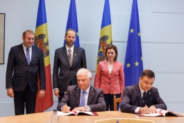 Președinta Maia Sandu în discuții cu Înaltul reprezentant al UE, Josep Borrell 