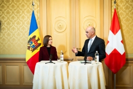 Declarația de presă a Președintei Maia Sandu la conferința de presă comună cu Președintele Elveției, Alain Berset