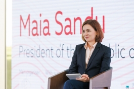 Глава государства приняла участие в Moldova Women Forum 2023: «У нас 40% женщин-депутатов в парламенте, и каждую пятую примэрию в нашей стране возглавляет женщина»