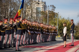 Официальный прием Президента Португалии Марсело Ребелу де Соуза Президентом Майей  Санду