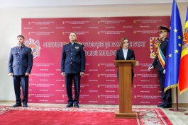 Șefa statului i-a felicitat cu prilejul Zilei profesionale pe angajații Serviciului de Protecție și Pază de Stat 