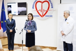 Președinta Maia Sandu a participat la inaugurarea primului tomograf computerizat, dotat cu sistem de inteligență artificială