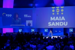 Mesajul Președintei Maia Sandu la congresul Partidului Popular European