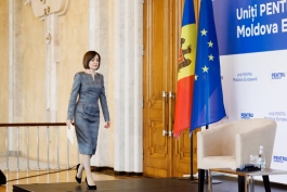 Președinta Maia Sandu s-a adresat cetățenilor și presei  în legătură cu importanța referendumului pentru aderarea Republicii Moldova la Uniunea Europeană