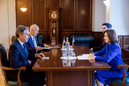 Președinta Maia Sandu și Secretarul de Stat al SUA, Antony Blinken, s-au întâlnit la Chișinău și au susținut o conferință de presă comună