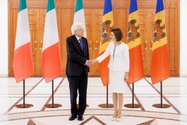 Șefa statului, Maia Sandu, l-a găzduit la Chișinău pe Președintele Republicii Italiene, Sergio Mattarella