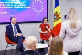 Șefa statului a discutat cu moldovenii stabiliți în Marea Britanie