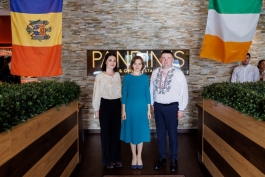 Șefa statului s-a întâlnit cu moldovenii care locuiesc în Irlanda