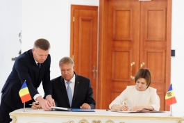 Declarația comună a Președintei Maia Sandu și a Președintelui Klaus Iohannis, cu privire la cooperarea bilaterală pentru consolidarea rezilienței Republicii Moldova