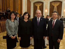 Президент Николае Тимофти дал прием для членов дипломатического корпуса, аккредитованных в Кишинэу