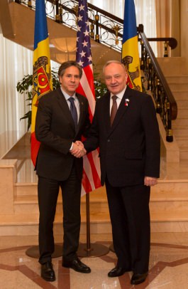 Президент Николае Тимофти встретился с заместителем госсекретаря США Энтони Дж. Блинкеном