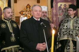 Президент Николае Тимофти и бывший президент Румынии Траян Бэсеску совершили поездку в город Сорока