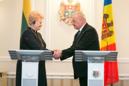 Președintele Republicii Lituania, Dalia Grybauskaitė, a întreprins o vizită oficială în Republica Moldova