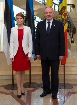 Президент Николае Тимофти встретился с министром иностранных дел Эстонии Кейт Пентус-Розиманнус