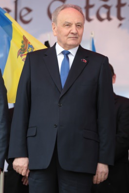 Президент Николае Тимофти принял участие в церемонии открытия Сорокской крепости и Европейского городка в городе Сорока