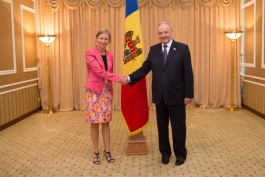 Встреча президента Николае Тимофти с послом Швеции Ингрид Терсман
