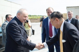 Președintele Timofti a participat la inaugurarea fabricii de Producere a peleților din Biomasă din satul Pașcani, Criuleni