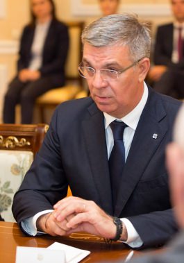 Президент Николае Тимофти встретился в Кишинэу с председателем Палаты депутатов Румынии Валериу Згоней