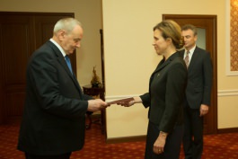 Președintele Timofti a primit scrisorile de acreditare din partea a trei ambasadori