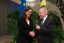 Moldovan president meets top EU official